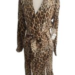 Frame  Leopard Print Button Belted Dress Size Small NEW NWT Photo 2