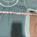 The North Face  Turquoise Teal Striped Vapor Wick Top EUC Size S Photo 1