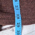 Fortune + Ivy Metallic Button Detail Shawl Collar Sweater Cardigan Brown M Photo 7