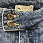 Lee  Just Below the Waist Stretch Denim Cropped Button Cuff Blue Jeans Womens 8 M Photo 7