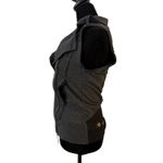 Hard Tail Sleeveless Vest Jacket Womens XS Gray Moto Chic Biker Asymmetrical NEW Photo 5