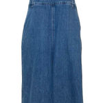 Madewell Women’s Wide Leg Crop Denim Jumpsuit Medium Wash Size Large Photo 0