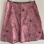 julie's closet Vintage A-Line Skirt Womens Medium Pink Brown Knee Length Floral Y2K Coquette Photo 0