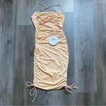 Princess Polly  Dress Maeve Mini Beige US 2 Stretch Party Photo 5