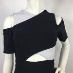 Ygal Azrouel Cutout Bodycon Dress Black White Size 0 Photo 8