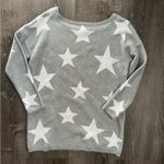 Relativity  sweater with stars gray and white.. Size small Photo 2