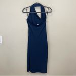 MARCELLA Navy Manhattan One Shoulder Ponte Midi Dress NWT Size S Blue Photo 8