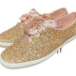 Kate Spade KEDS x  TRIPLE KICK GLITTER ROSE GOLD SNEAKERS US SIZE 6 Sparkle Shoes Photo 0
