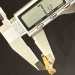 Vintage SETA Signed Gold plated CZ Three Stones Row Engagement Ring Size 8 5g. Photo 8