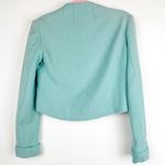 Fashioned By George Schulte Vintage 1950s Cropped Blazer Jacket with Bow Blue Photo 1