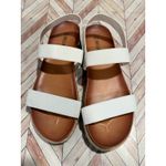 Dream Paris Dream Pairs White Espadrille Platform Sandals Women's 8.5 Elastic Straps Shoes Photo 2