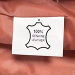 Free People Leather Vest Faux Fur Trimmed Peach Boho Festival L Photo 5