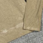 Veronica Beard  Analeigh Sweatshirt Womens Large Tan Puff Sleeves Pima Cotton Photo 4