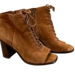 Frye #316 The Amy Lace Up Peep Top Booties Photo 3