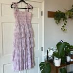 Love Shack Fancy  Caressa Floral Print Tiered Ruffle Maxi‎ Dress Candy Heart Size M Photo 6