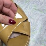 Jimmy Choo  dark yellow/gold Patent Wedge Sandals Photo 5