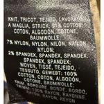 Anthropologie  MOTH‎ Darcy Peplum Navy / Tan Knit Cotton Sleeveless Vest Sz Small Photo 6