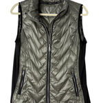 Calvin Klein Performance Puffer Vest Women L Green Premium Down Filling Pockets Photo 0