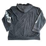 Tik Tok Viral Racetrack‎ Hoodie Sweatshirt Black Acid Wash Flame Motocore Size M Size M Photo 4