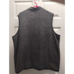 Just My Size  Women's Plus 18/20 Gray Fleece Full Zip-Up Sleeveless Pockets Vest Photo 1