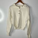 Urban Outfitters Cream Half Button Pullover Over Cream Sweater Size Medium Photo 0