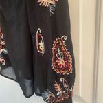 Love Sam  Paisley-Embroidered Long-Sleeve Top, Black M Photo 8