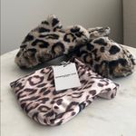 Generation Love NWT  Esther Faux Fur Slides Animal Leopard Size Small (5-7) Photo 2
