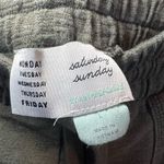 Anthropologie Saturday Sunday Billie Textured Jogger Pants Olive Casual Sz Large Green Photo 3