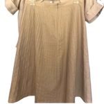 Think tank designer, a line skirt in embroidery Sunburst style detail threading Tan Size 6 Photo 2