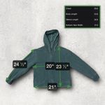 Woolrich ★ Green Zip-Up Women’s Hoodie w/ Vertical Pleated Stitching ★ Photo 5