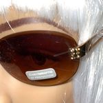 Liz Claiborne New! brown tinted wire frame sunglasses Photo 2
