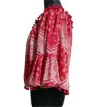 Tularosa  Size Medium  Top Blouse Pom Pom Bandana Off The Shoulder Photo 3