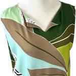 Anni Kuan Abstract Art to Wear Shift Dress Petite XS Oversized Neutral Floral Photo 5