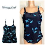 Coldwater Creek New.  blue koi tankini top. Size 16. Retails $70 Photo 1