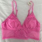 Aerie NWT  Hibiscus Lace Padded Longline Bralette Size M Photo 0