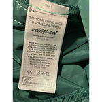 Edikted Track Pants Womens Large Green White Striped Cropped Raw Hem Wide Leg Photo 5