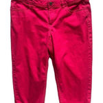 Faded Glory Womens  Red Culottes Cropped Jeans Pants - Sz 14 Photo 0