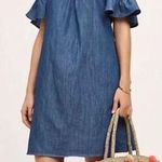 Anthropologie Corey Lynn Calter Chambray Off Shoulder Dress Photo 9