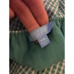 Draper James RSVP Puff-Sleeve Surplice Dress mint green & white Gingham Pockets Photo 5
