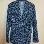 CAbi Jungle Jacket leopard print blazer #3373 button closure size 4 Photo 0