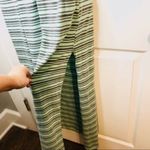 Derek Heart Stripe Cutout Back Maxi T-Shirt Dress Mint Green Gray M Photo 5