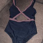 Xhilaration Cut Out Elastic Trim one piece swimsuit  Photo 3