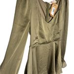 Peach Love California Peach Love Elegant Olive Green Dress Photo 1