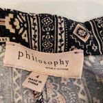 Philosophy Wide Leg Boho All Over Print Flowy Pants Sz 4 Rayon Women’s Black Photo 8