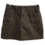 Bluenotes Juniors Green Corduroy Mini Skirt Size 3 Casual Short Photo 0