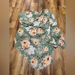 Emory park Floral Green Blouse  xl Photo 3