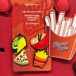 Red Mini Charm Tote with Checkered Crossbody Strap Photo 2