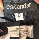 eskandar Linen Cargo Balloon Pants Grey Lagenlook size 0 / US 6 Photo 4