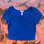 Ambiance Apparel royal blue round neck short sleeve baby tee Photo 3