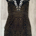 Roberto Cavalli Roberto‎ Cavalli Animal Print V-neck Dress Size 42 Photo 0